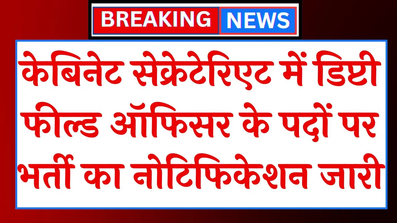 Cabinet Secretariat DFO Vacancy