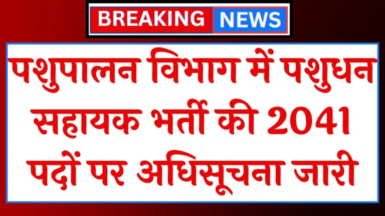 Livestock Assistant Vacancy